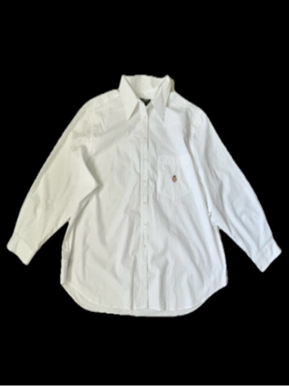 Ralph Lauren Women's White Lauren Crest Logo